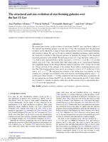 The structural and size evolution of star-forming galaxies over the last 11 Gyr