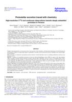 Protostellar accretion traced with chemistry. High-resolution C18O and continuum observations towards deeply embedded protostars in Perseus