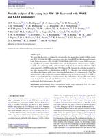 Periodic eclipses of the young star PDS 110 discovered with WASP and KELT photometry