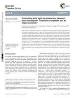 Controlling with light the interaction between trans-tetrapyridyl ruthenium complexes and an oligonucleotide