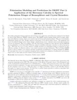 Polarization modeling and predictions for DKIST part 2: application of the Berreman calculus to spectral polarization fringes of beamsplitters and crystal retarders