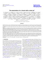 The association of a J-burst with a solar jet