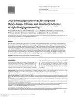 Data-driven approaches used for compound library design, hit triage and bioactivity modeling in high-throughput screening