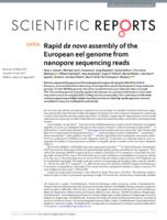 Rapid de novo assembly of the European eel genome from nanopore sequencing reads