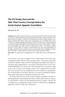 The EU-Turkey Deal and the Safe Third Country Concept before the Greek Asylum Appeals Committees
