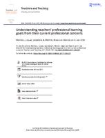 Understanding teachers’ professional learning goals from their current professional concerns