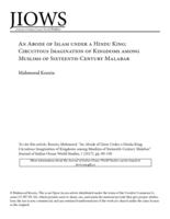 An Abode of Islam under a Hindu King: Circuitous Imagination of Kingdoms among Muslims of Sixteenth-Century Malabar