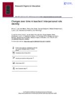 Changes over time in teachers’ interpersonal role identity