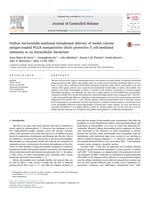 Hollow microneedle-mediated intradermal delivery of model vaccine antigen-loaded PLGA nanoparticles elicits protective T cell-mediated immunity to an intracellular bacterium