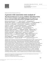 A genome-wide association meta-analysis of diarrhoeal disease in young children identifies FUT2 locus and provides plausible biological pathways