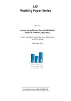 Income inequality and fiscal redistribution in 47 LIS-countries (1967-2014)