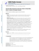 Genome-Wide Interactions with Dairy Intake for Body Mass Index in Adults of European Descent.