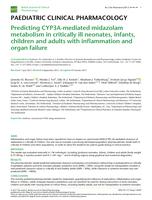 Predicting CYP3A-mediated midazolam metabolism in critically ill neonates, infants, children and adults with inflammation and organ failure