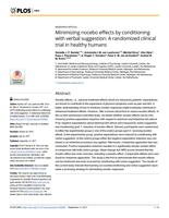 Minimizing nocebo effects by conditioning with verbal suggestion: A randomized clinical trial in healthy humans
