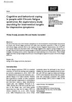 Cognitive and behavioral coping in people with Chronic Fatigue Syndrome: An exploratory study searching for intervention targets for depressive symptoms