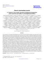 Planck intermediate results LI. Features in the cosmic microwave background temperature power spectrum and shifts in cosmological parameters