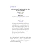 Adaptive posterior contraction rates for the horseshoe