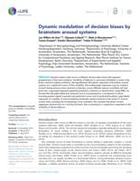 Dynamic modulation of decision biases by brainstem arousal systems