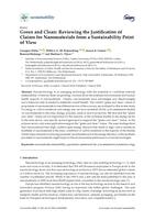 Green and clean: reviewing the justification of claims for nanomaterials from a sustainability point of view