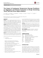 The Impact of Inadequate Temperature Storage Conditions on Aggregate and Particle Formation in Drugs Containing Tumor Necrosis Factor-Alpha Inhibitors