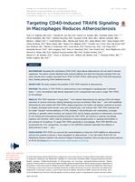 Targeting CD40-Induced TRAF6 Signaling in Macrophages Reduces Atherosclerosis