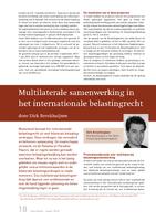 Multilaterale samenwerking in het internationale belastingrecht