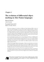 The evolution of differential object marking in Alor-Pantar languages