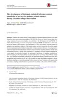 The development of informal statistical inference content knowledge of pre-service primary school teachers during a teacher college intervention