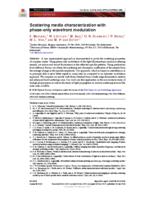 Scattering media characterization with phase-only wavefront modulation