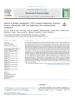 Kinetics of human cannabinoid 1 (CB1) receptor antagonists: Structure-kinetics relationships (SKR) and implications for insurmountable antagonism