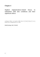 Implicit stigmatization-related biases in individuals with skin conditions and their significant others