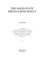 The solid state photo-CIDNP effect