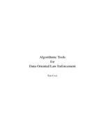 Algorithmic tools for data-oriented law enforcement