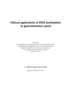 Clinical applications of DNA methylation in gastrointestinal cancer
