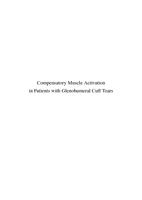 Compensatory muscle activation in patients with glenohumeral cuff tears