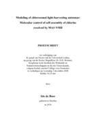 Modeling of chlorosomal light-harvesting antennae: molecular control of self-assembly of chlorins, resolved by MAS NMR