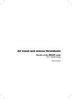 Air travel and venous thrombosis : results of the WRIGHT study : Part I: Epidemiology