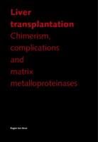 Liver transplantation :  chimerism, complications and matrix metalloproteinases