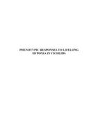 Phenotypic responses to lifelong hypoxia in cichlids