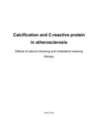 Calcification and C-reactive protein in atherosclerosis : effects of calcium blocking and cholesterol lowering therapy