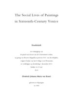 The social lives of paintings in Sixteenth-Century Venice