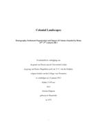 Colonial landscapes : demography, settlement organization and impact of colonies founded by Rome (4th-2nd centuries BC)