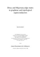 Dirac and Majorana edge states in graphene and topological superconductors