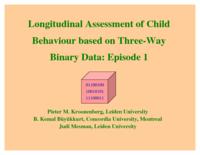 Longitudinal assessment of child  behaviour based on three-way binary data