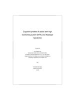 Cognitive profiles of adults with high functioning autism (HFA) and Asperger syndrome