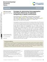Strategies for determining heteroaggregation attachment efficiencies of engineered nanoparticles in aquatic environments