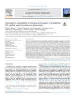 Assessing the sustainability of emerging technologies: A probabilistic LCA method applied to advanced photovoltaics