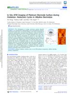 In Situ AFM Imaging of Platinum Electrode Surface during Oxidation-Reduction Cycles in Alkaline Electrolyte