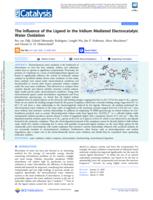 The influence of the ligand in the iridium mediated electrocatalyic water oxidation