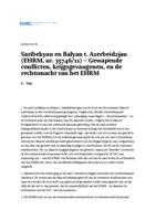 Saribekyan en Balyan t. Azerbeidzjan (EHRM, nr. 35746/11) – Gewapende conflicten, krijgsgevangenen, en de rechtsmacht van het EHRM